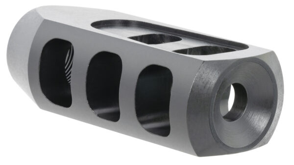 TacFire  Tanker Muzzle Brake  Black Oxide Steel with 5/8″-24 tpi Threads 2.76″ OAL 1.37″ Diameter for 308 Win