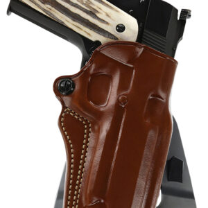 Galco SM2213R Speed Master 2.0 OWB Tan Leather Paddle Fits 1911 Fits 5″ Barrel Left Hand