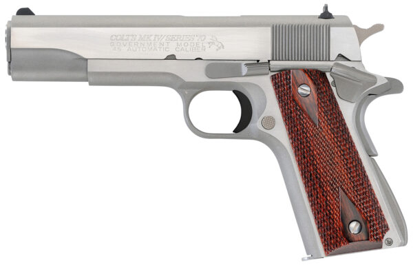 148238 Colt 1911 Government .45 ACP 5-inch Brushed Stainless