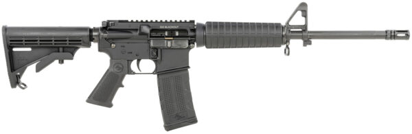 Rock River Arms BLK1222 LAR-15M CAR A4 300 Blackout 30+1 16″, Black, R4 Handguard, Tactical Carbine Stock, Overmolded A2 Grip, A2 Front Sight Post