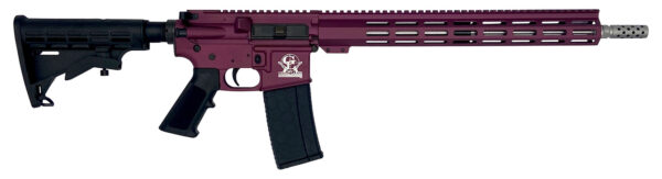 148346 Great Lakes Firearms GL15223SSCHY AR-15 223 Wylde 16″ Stainless 30+1, Black Cherry Rec, Black Stock & Grip