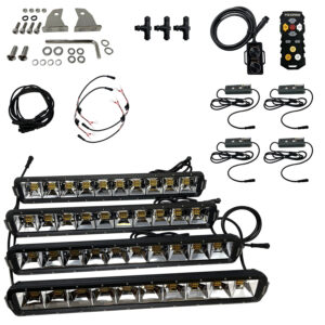 Foxpro Mudcutter Light Kit Black — 2810/3380/4408 Lumens