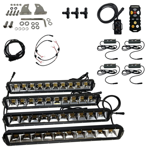 148418 Foxpro Mudcutter Light Kit Black — 2810/3380/4408 Lumens