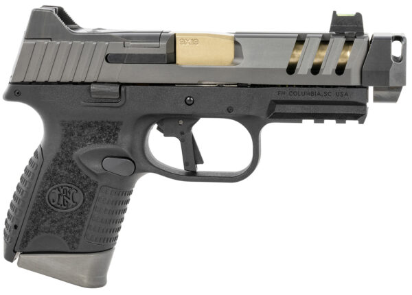 FN 509 CC Edge 9mm 4.2″ Threaded Gold Barrel 10+1