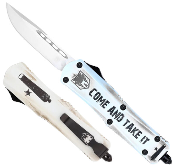149057 Cobratec FS-3 ‘Come And Take It’ OTF Knife — D2 Blade