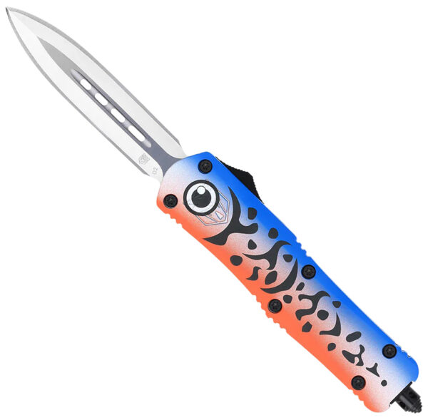CobraTec FS-3 Blue Lure 3″ OTF Dagger, D2 Blade