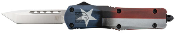 149069 CobraTec FS-3 Texas Flag 3″ OTF Tanto, D2 Steel