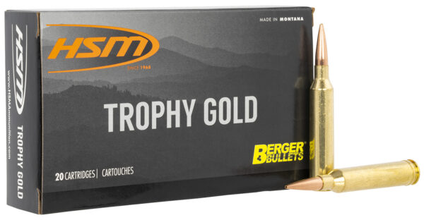 HSM Trophy Gold 6.5×284 Norma 130 gr Berger VLD Match, 20/Box