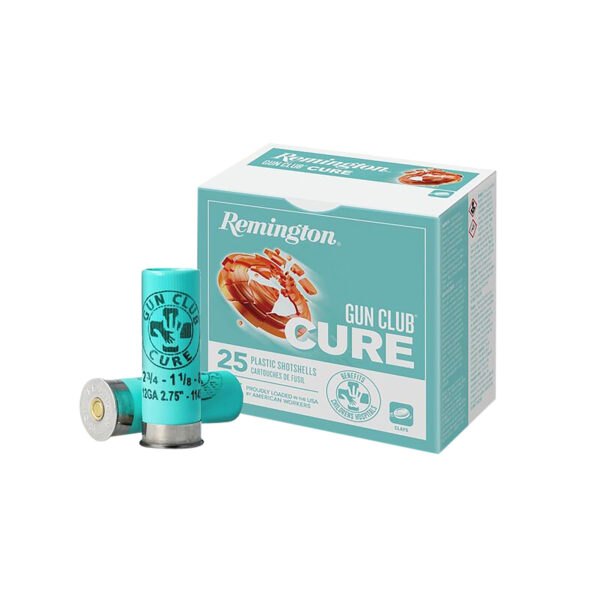 149293 Remington Ammunition R20029 Gun Club Cure 12Gauge 2.75″ 1 1/8oz 8Shot 25 Per Box/10 Case