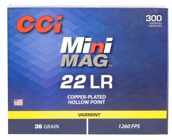 149305 CCI Mini-Mag .22 LR 36 gr Hollow Point — 300 Rounds