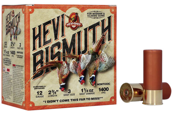 149334 HEVI-Shot HEVI-Bismuth 12 Gauge 2-3/4 in 1-1/4 oz #3 25rd Box