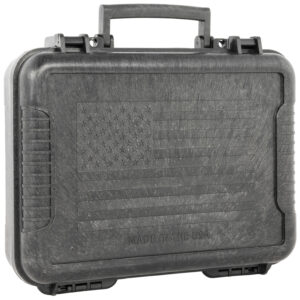 Outdoor Connection 10017 Molded Pistol Case  11″ Long Black w/US Flag Polypropylene