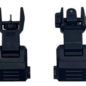 NCStar VG167 FlipUp High Profile Picatinny Sights — Black Polymer