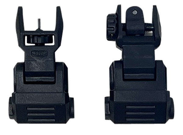 150120 NCStar VG166 Low-Profile Flip-Up Picatinny Sights, Black