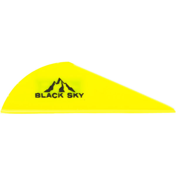 1501336_1 Bohning Black Sky Vane 2 in. Neon Yellow 36 pk.