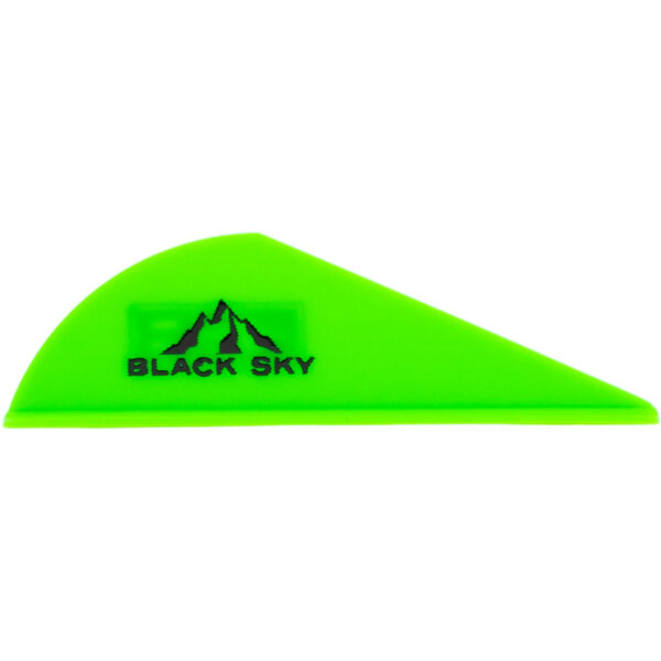 1501340_1 Bohning Black Sky Vane 2 in. Neon Green 36 pk.
