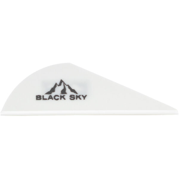 Bohning Black Sky Vane 2 in. White 36 pk.