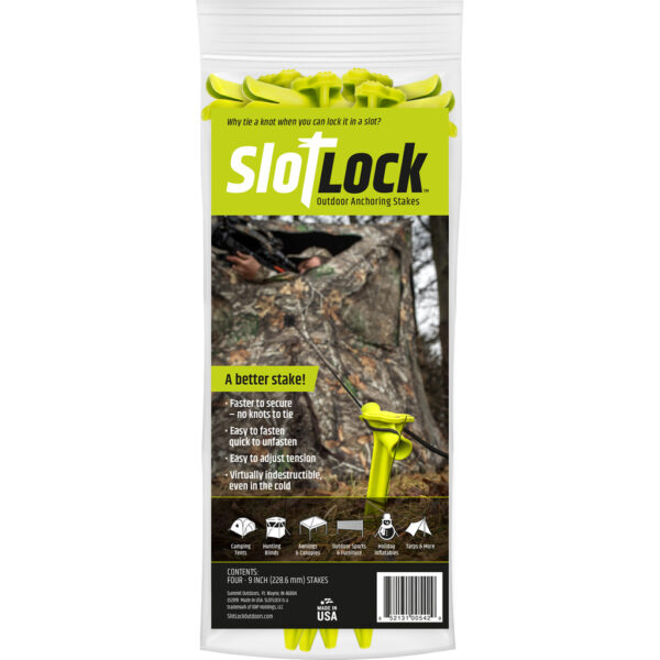 1502940_1 SlotLock Blind/Tent Anchoring Stake 4 Pk. 9 in.