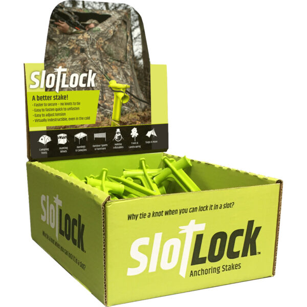 1502941_1 SlotLock Blind/Tent Anchoring Stake 24 ct. Bulk in Display