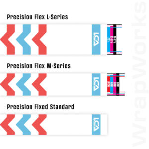 Last Chance WrapWorks Velocity Chevron   Salmon/Blue Precision Fixed Standard