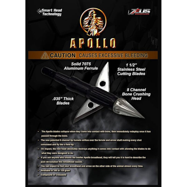 Zeus Apollo Broadhead 100 gr. 3 pk.