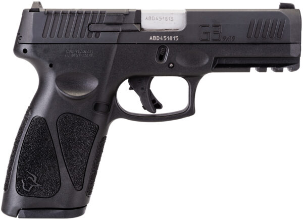 Taurus 1G3P94117 G3 T.O.R.O. Full Size 9mm Luger 17+1 4″ Matte Stainless Steel Barrel, Matte Black Tenifer Optic Ready/Serrated Slide, Black Polymer Frame w/Picatinny Rail, Black Polymer Grips