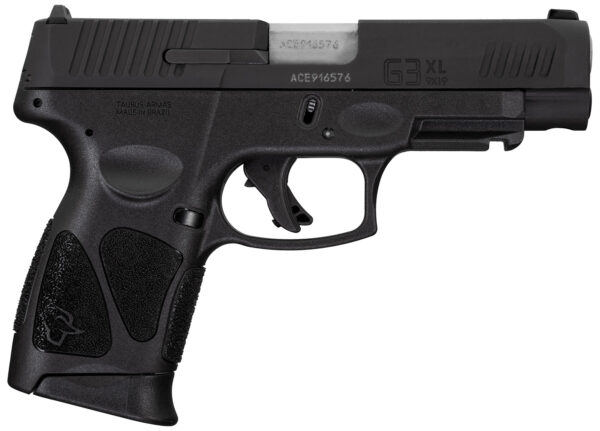 Taurus 1G3XLSR904110 G3XL  Compact Frame 9mm Luger 10+1 4″ Matte Stainless Steel Barrel, Matte Black Tenifer Serrated Steel Slide, Black Polymer Frame w/Picatinny Rail, Black Polymer Grip