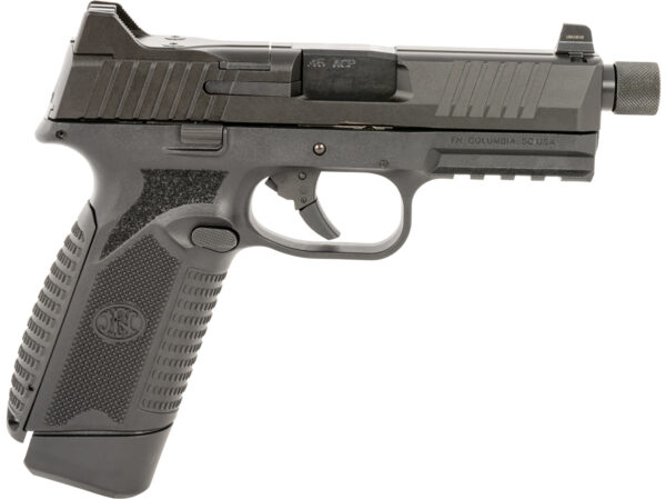 FN 545 Tactical 4.71in .45 ACP Threaded Optic-Cut