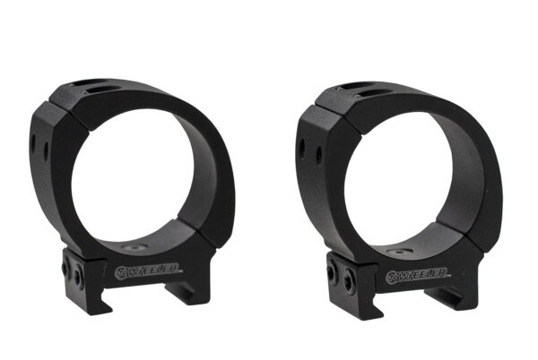 Wheeler Sporter Bi-Weaver Scope Rings 1″ Medium Black