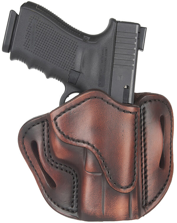 151481 1791 Gunleather ORBH21VTGR BH2.1 Optic Ready OWB Size 2.1 Vintage Leather Belt Slide Fits S&W M&P Shield/Glock 17/Springfield XD9 Right Hand