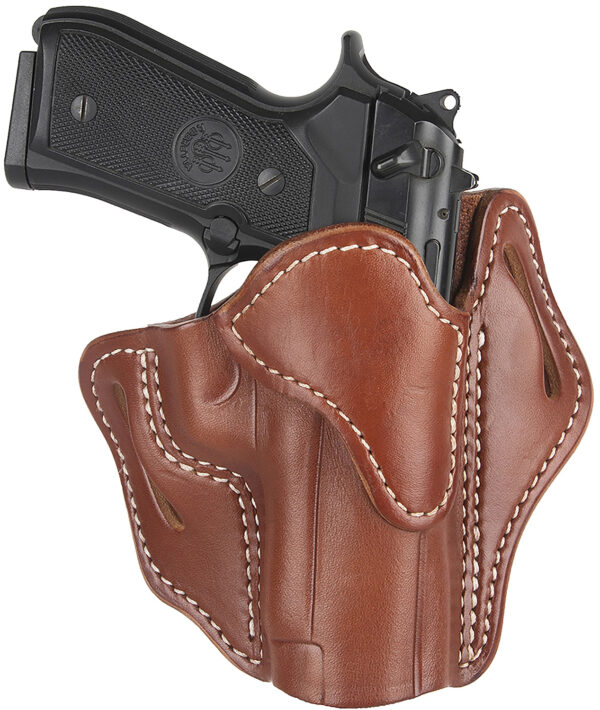 151482 1791 Gunleather ORBH23CBRR BH2.3 Optic Ready OWB Size 2.3 Classic Brown Leather Belt Slide Compatible w/Glock 17/20/21/22/31/34/35/40/41/Sig Sauer P220/P226 Right Hand