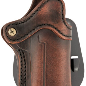 1791 Gunleather ORPDH1VTGR Paddle Holster Optic Ready OWB Size 01 Vintage Leather Paddle Fits 4-5″ 1911 Right Hand