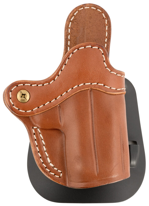 151495 1791 Gunleather ORPDHCCBRR Paddle Holster Optic Ready OWB Size Compact Classic Brown Fits Sig P365/Taurus GX4 Compatible w/Glock 43