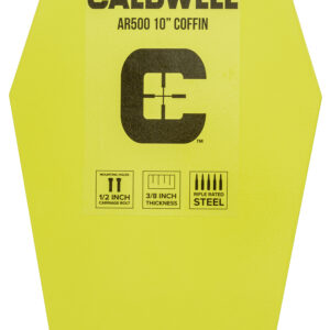 Caldwell AR500 10-inch Coffin Steel Target, Yellow