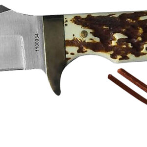 Uncle Henry Staglon Skinner Knife w/ Leather Sheath