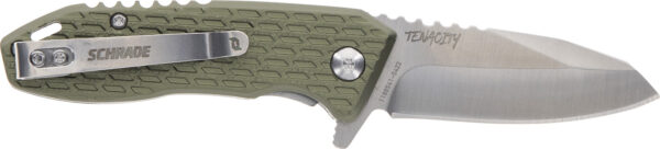 151569 Schrade Tenacity 1159317 Folding Knife — AUS-10A, Green Handle