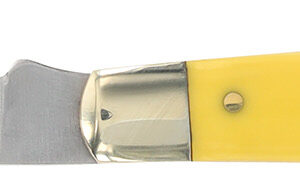 Old Timer Gunstock Trapper 3″ Plain Blade Yellow