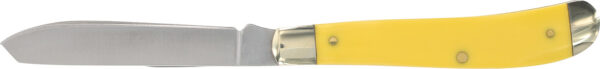 151582 Old Timer Gunstock Trapper 3″ Plain Blade Yellow