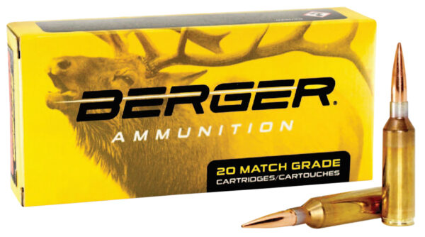 Print Berger Bullets 50010 Target Rifle 6.5PRC 156gr Hybrid 20 Per Box/10 Case