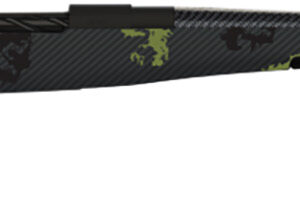 Fierce Firearms ROG300PRC24BF Carbon Rogue  Full Size 300 PRC 3+1 24″ Carbon Fiber Hand Lapped/Match Grade Threaded Barrel, Black Cerakote Steel Receiver, Forest Camo Fierce Rogue Carbon Fiber Stock