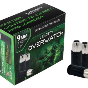 Liberty OverWatch 9mm Luger 72gr HP 20rd Box
