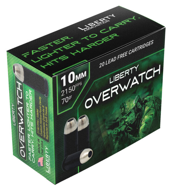 152009 Liberty Overwatch 10mm 70gr HP – 20 Round Box