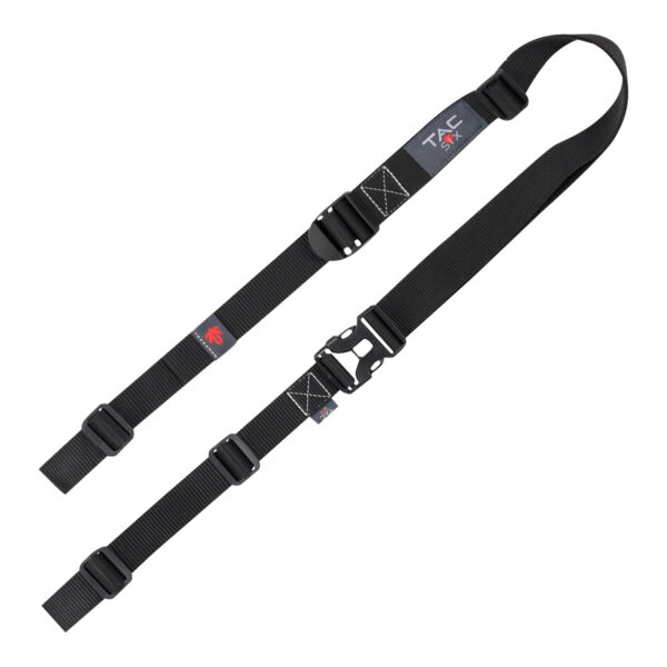 Tac Six Citadel Double Point Sling Ladder Buckle, Black