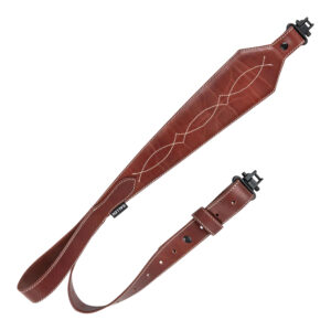 Heritage Cases Western Scallop Brown Leather Sling 28-35in