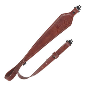 Heritage/Allen Leather Rifle Sling Deer Deboss Brown