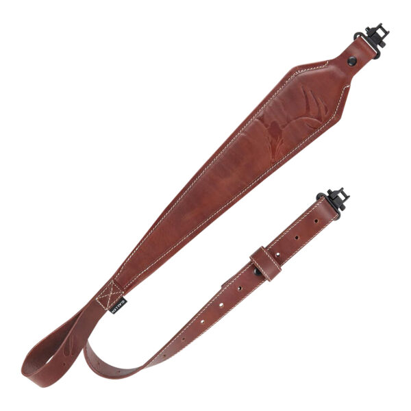 Heritage/Allen Leather Rifle Sling Deer Deboss Brown