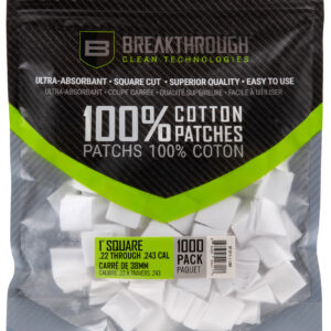 Breakthrough Clean 1″ Square Cotton Patches 1000-Pack
