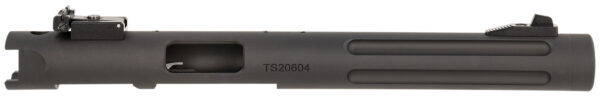 Tactical Solutions PL6TEMBRF Pac-Lite Barrel & Receiver 22 LR 6″ Fluted Threaded Black Anodized Chrome Moly Steel, Fits Ruger 22/45/Mark I/II/III