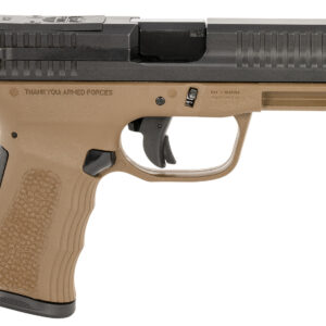 FMK FMKG49BB G3  9mm Luger 14+1 4″ Stainless Steel Barrel, Black Optic Cut/Serrated Carbon Steel Slide, Burnt Bronze Polymer Frame w/Picatinny Rail, Black Backstrap Grip