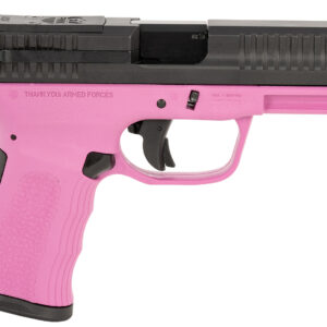 FMK FMKG49PK G3  9mm Luger 14+1 4″ Stainless Steel Barrel, Black Optic Cut/Serrated Carbon Steel Slide, Pink Polymer Frame w/Picatinny Rail, Black Backstrap Grip